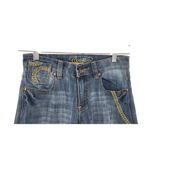 Kids Boys Wide Leg Coogi Gold Loop Chain Jeans‎ Embroidered Size 7/8 - Picture 4 of 10